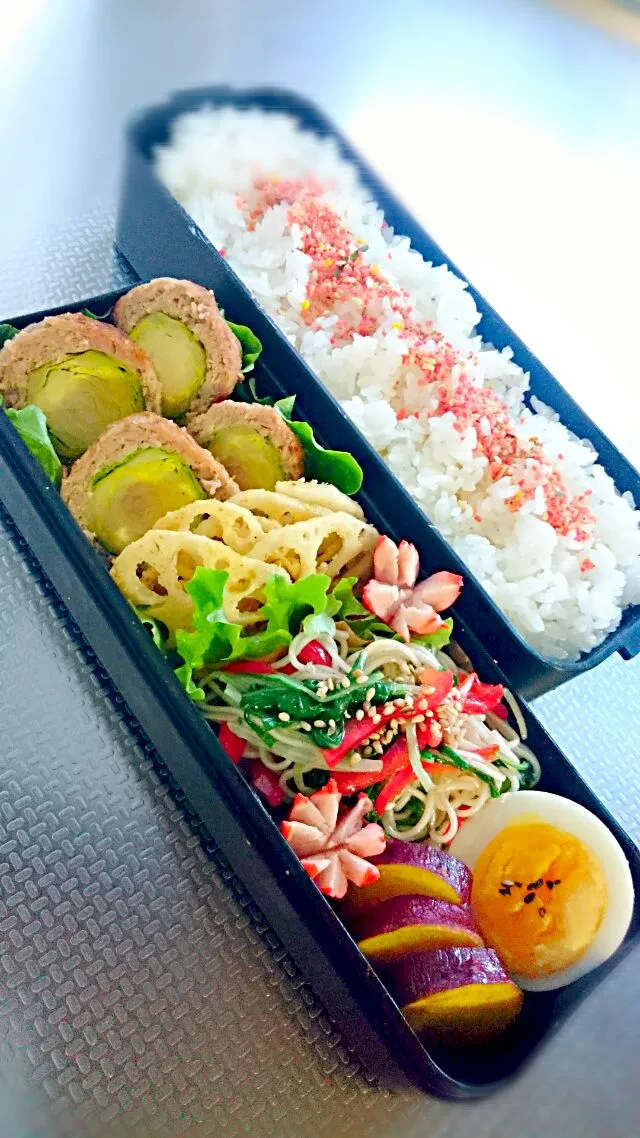 Snapdishの料理写真:高１息子のお弁当|salalaさん