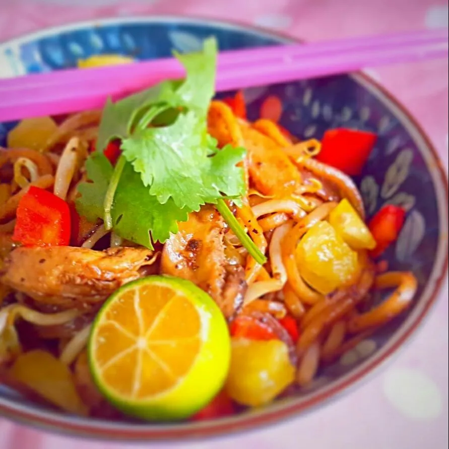 simple quick and fast stir fry black pepper noodles|Chua Jeanさん