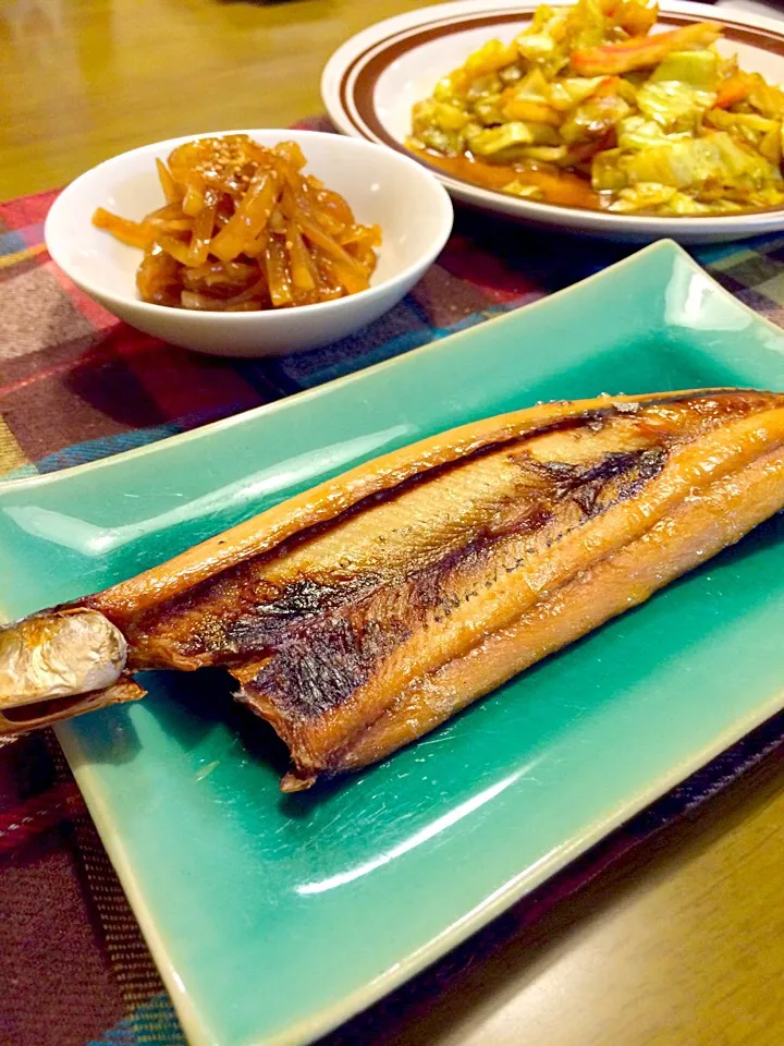 Snapdishの料理写真:お魚さんで夕食🍚🍚|かずみさん