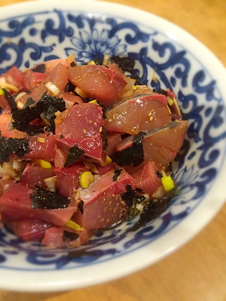 ゆりえさんの料理 鰤のりゅうきゅう♡をわらさで|acoさん