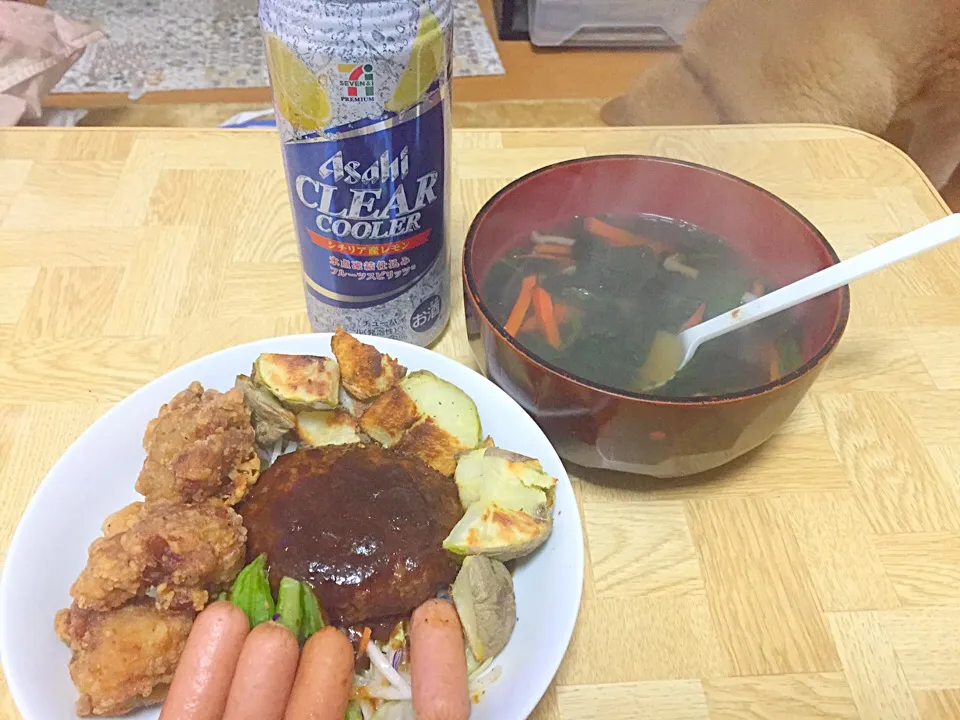 Snapdishの料理写真:ファミレスの人気メニューが晩御飯|Tarou  Masayukiさん