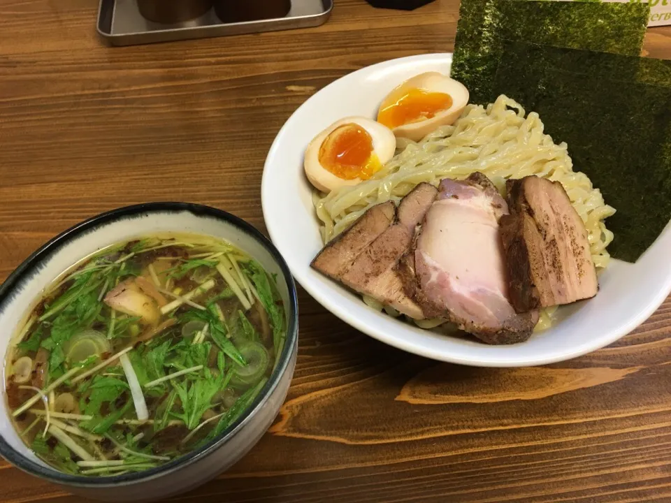 Snapdishの料理写真:特製塩つけ麺(麺の量:300g)|マロさん