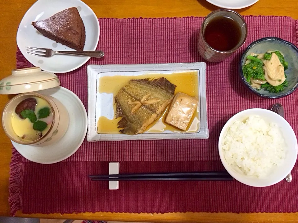 カレイの煮付と茶碗蒸し|Noriさん