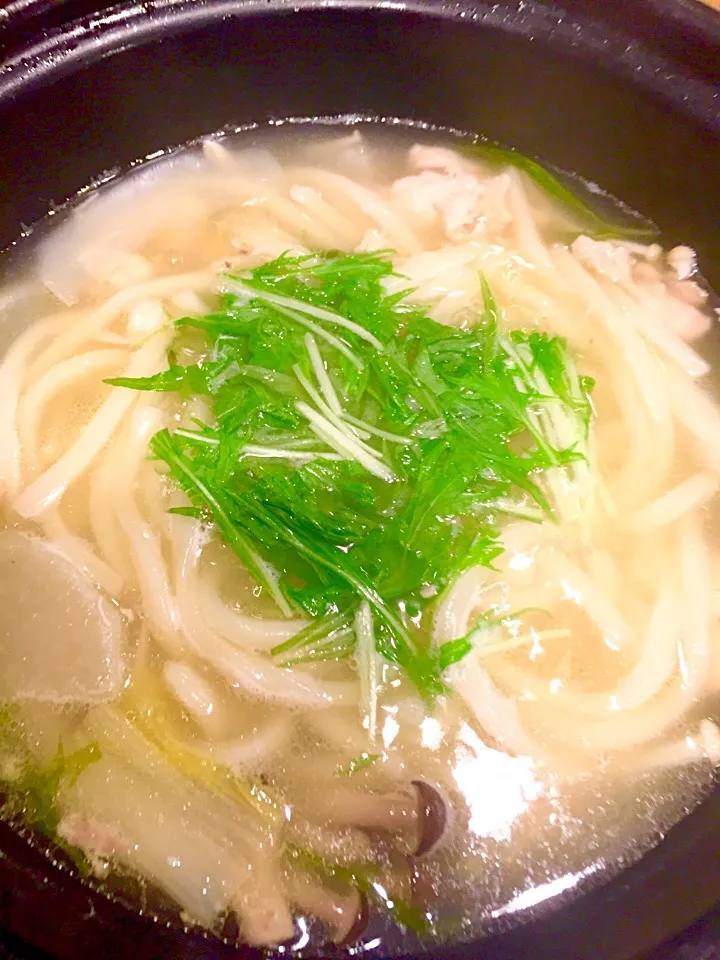 〆はおうどん🍲🌿|まみりんごさん