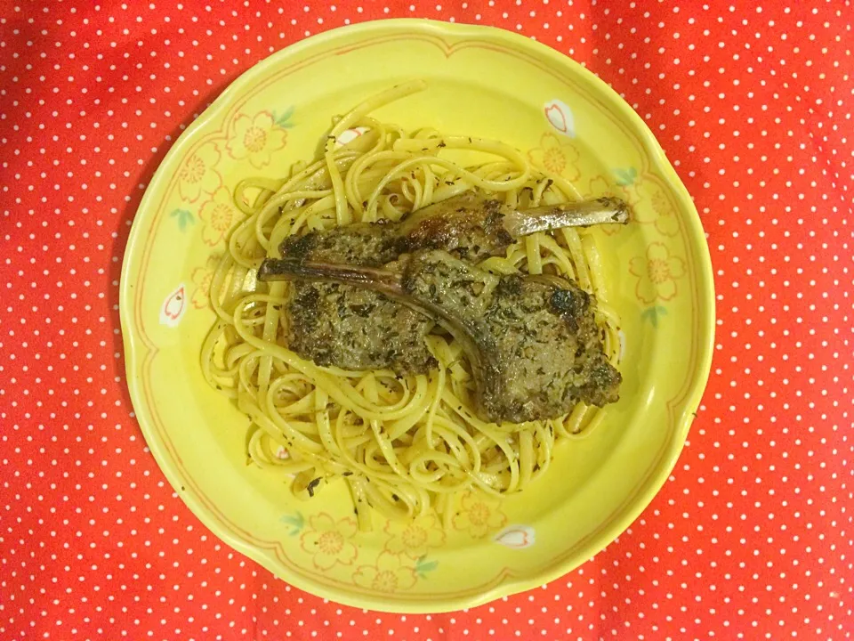 Pasta with mixed herbs lamb|jangaさん