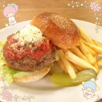 サルサチーズバーガー♡|Harukaさん