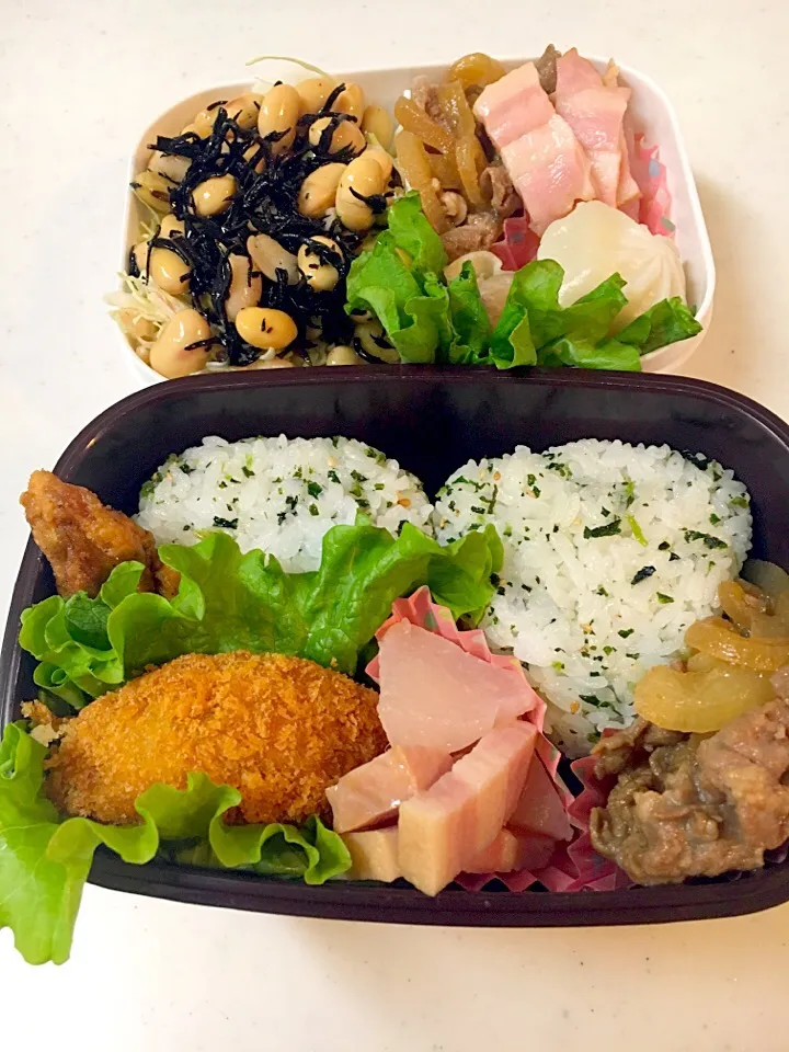 今日の長男弁当〜と私夜勤弁当🍱🎶💕|Sayakaさん