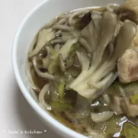 舞茸と鶏肉のお蕎麦♡|かおるママさん