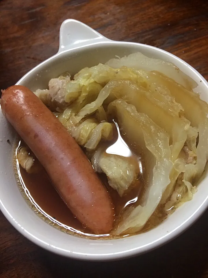 2/2の晩ご飯…白菜と豚バラの鍋。|hiroさん