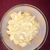 White pasta with cheddar cheese and mozzarella cheese|oaishe khanさん