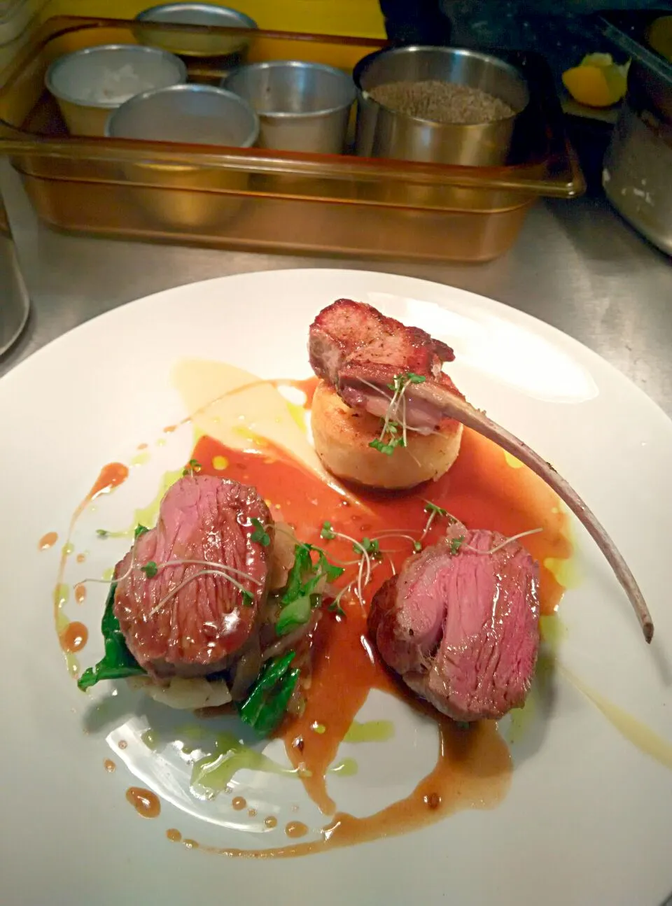 duo of lamb. chervil root. fondant potato. sauteed kholrabi|darioさん