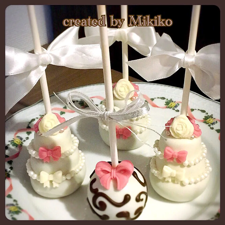 Wedding cake pops|マダァムMikikoさん