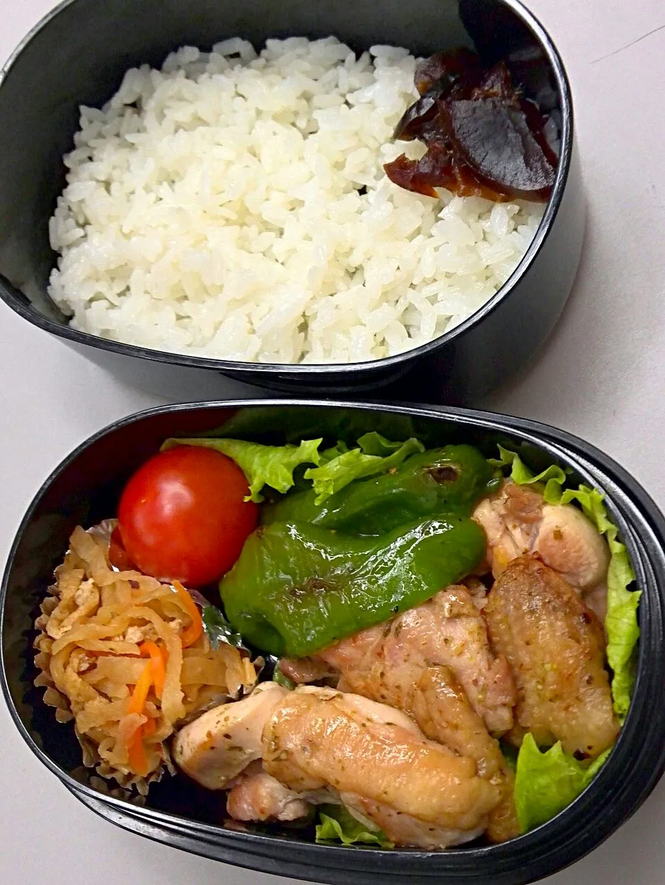 2月3日のサラメシは鶏のハーブソルト焼き弁当です＼(^o^)／|ニッパーさん