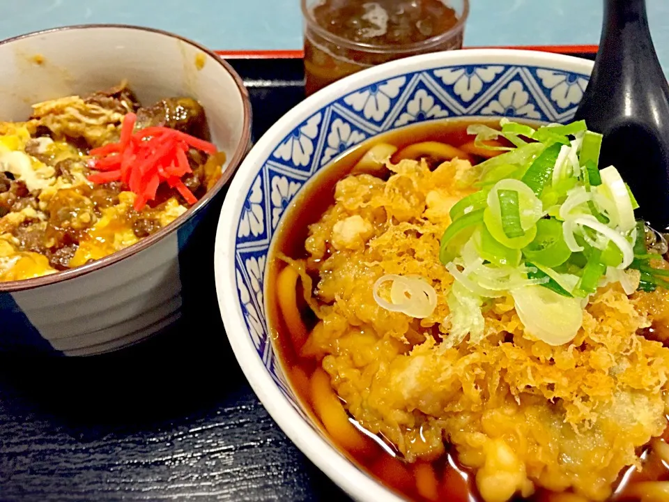 ☆今日の賄い☆ 2/3
たこ天うどん&牛玉丼|mamiさん