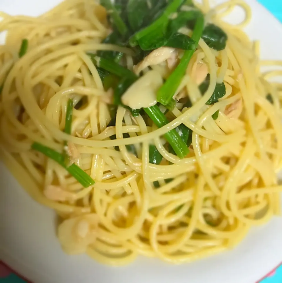 ほうれん草とツナのパスタ😋|Lunaさん