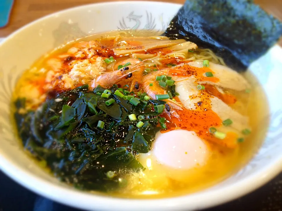 釈迦堂海老塩ラーメン|へろへろさん