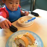 Snapdishの料理写真:低糖質ロールケーキ|りなさん