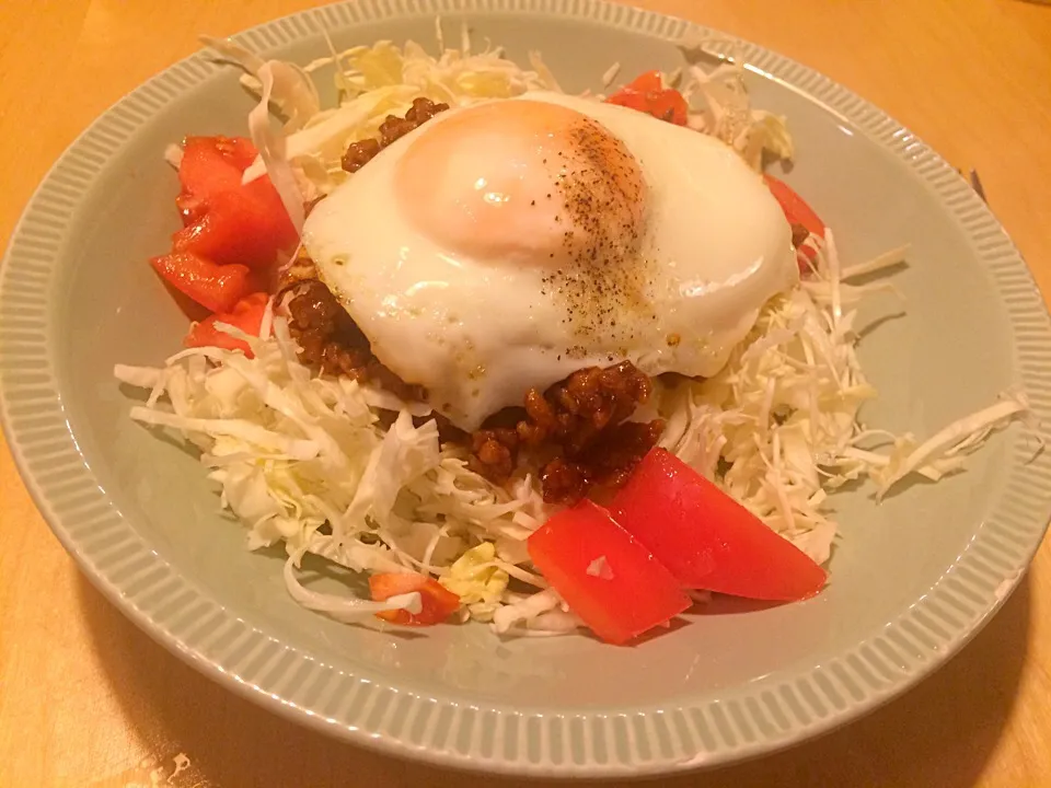 タコライス丼！|ぴっぱーさん