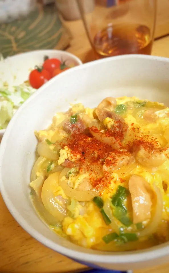 缶詰の焼き鳥で親子丼|寺尾真次さん