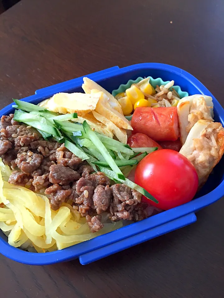 Snapdishの料理写真:4色丼弁当|kiicoさん