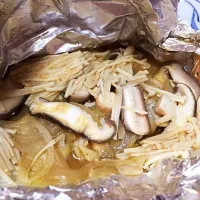 鱈ときのこのホイル焼き♡♡