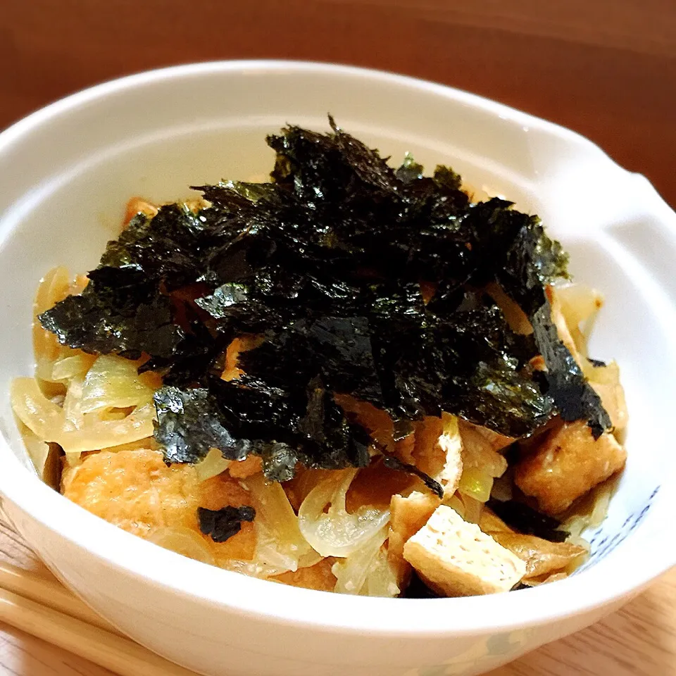 きつね丼
韓国海苔たっぷりのせて
いただきま〜す🍴|Kiyokoさん