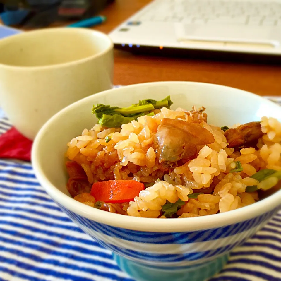 今日のお昼ごはん☆炊き込みごはんアップ٩(๑❛ᴗ❛๑)۶|あさこさん