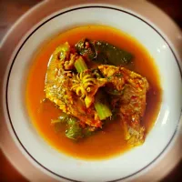 Bangka Traditional Food "Fish with vegetable soup" called LEMPAH KUNING 
 #BangkaIsland #Ethnofood|Ayu Hidayah Aslamiahさん