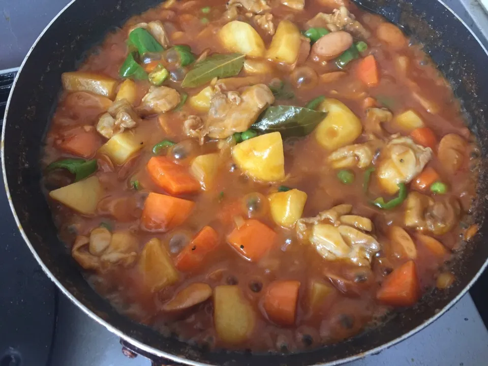 chicken afritada philippine dish|kanaeさん