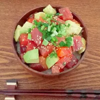 ハワイのポキ丼♪|ぱくさん