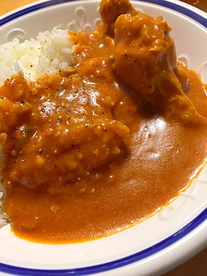 やみつきバターチキンカレーを私も作ってみました。|sayusayuさん