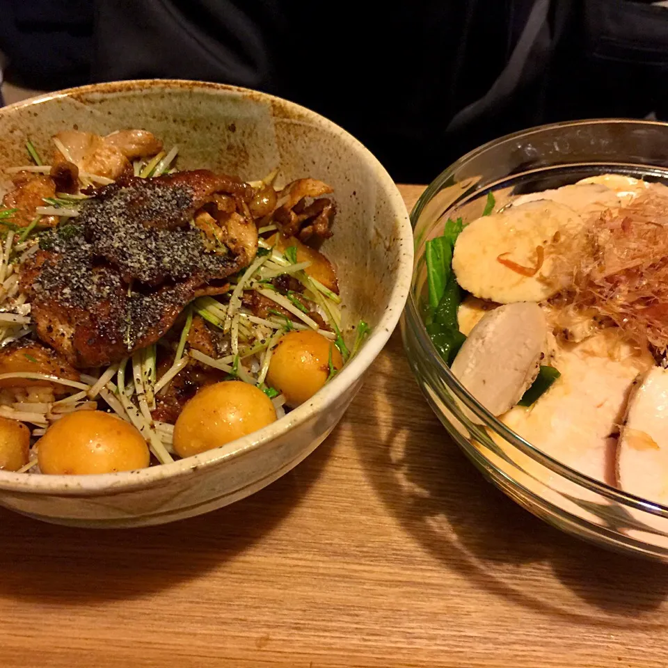 Snapdishの料理写真:かまさんの料理 鶏ハムサラダど丼|いつみさん