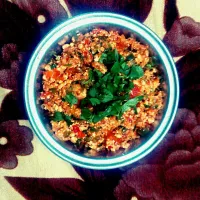 Snapdishの料理写真:#paneer bhurji ( cottage cheese fry with vegetables)|Varsha Prasadさん