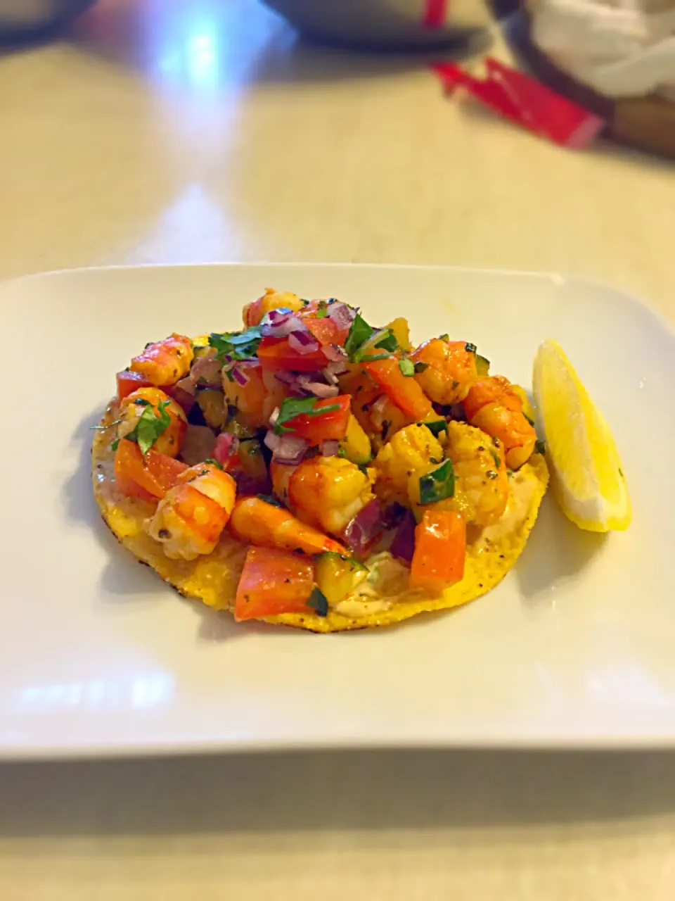 Hot spicy ceviche tostada|chef bryanさん