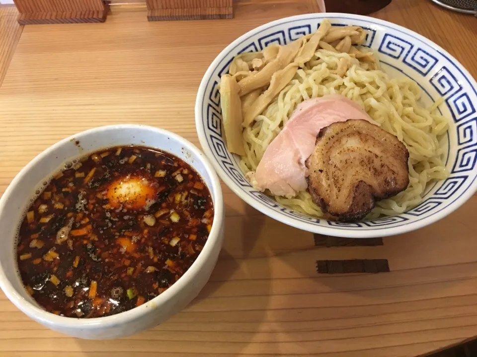 特製激辛つけ麺(中盛、太麺、辛さup:ハバネロ＋５種の香辛料|マロさん