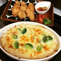 Snapdishの料理写真:グラタンとチキンナゲット|profumoさん