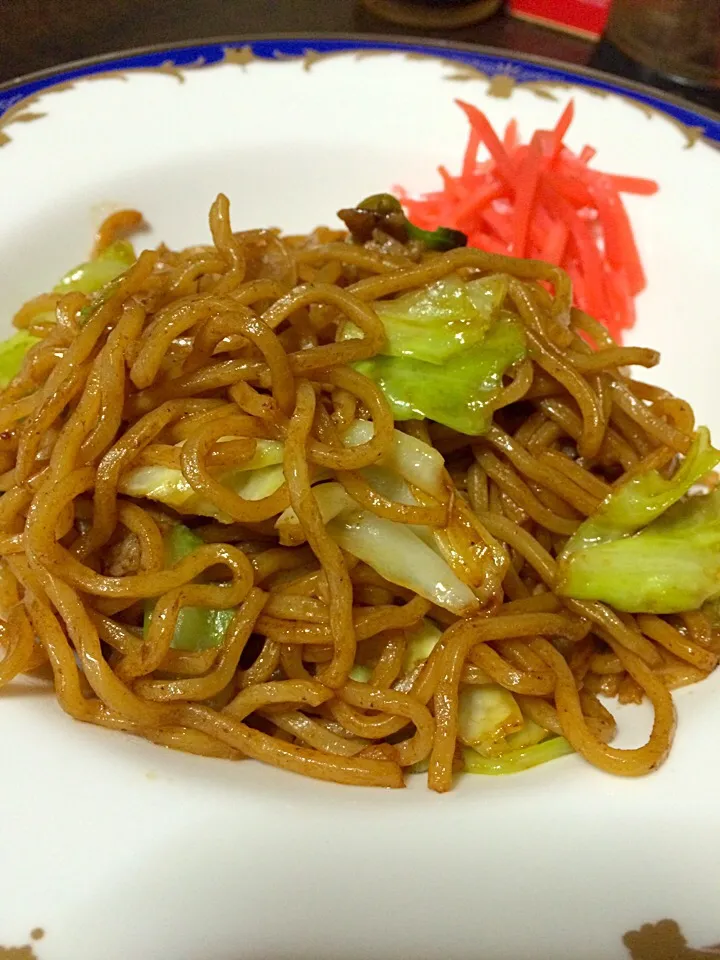 岩波麺で作った焼きそば|市さん