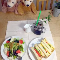 Snapdishの料理写真:ダッフィー💖と朝食を🍴|ゆみちゃさん