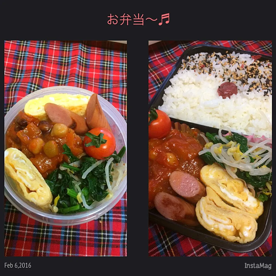 Snapdishの料理写真:母さん&息子のお弁当～♪♪|kiyomiさん