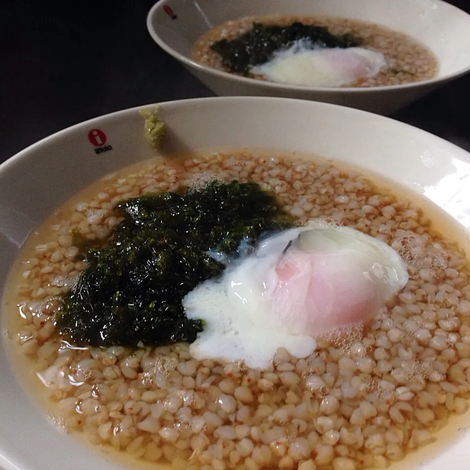 蕎麦の実炊きそば From YAMAGATA 温玉のっせ|koji toyodaさん