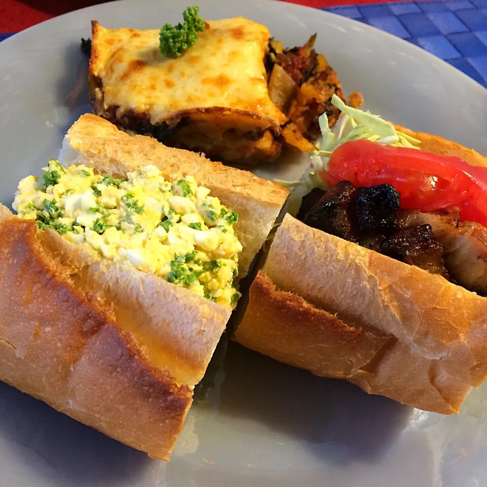 昨日の残り物で，贅沢ランチ♡|なほこさん