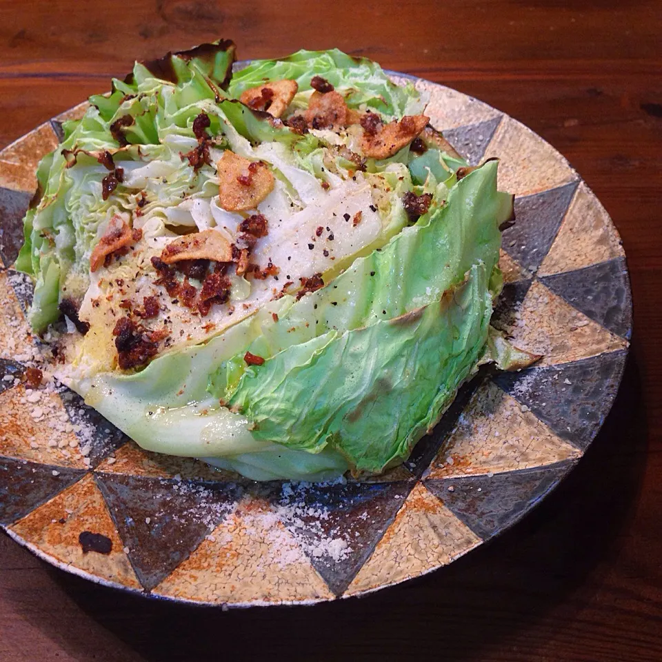 焼きキャベツのアンチョビソース|あいこ ⁎ˇ◡ˇ⁎さん