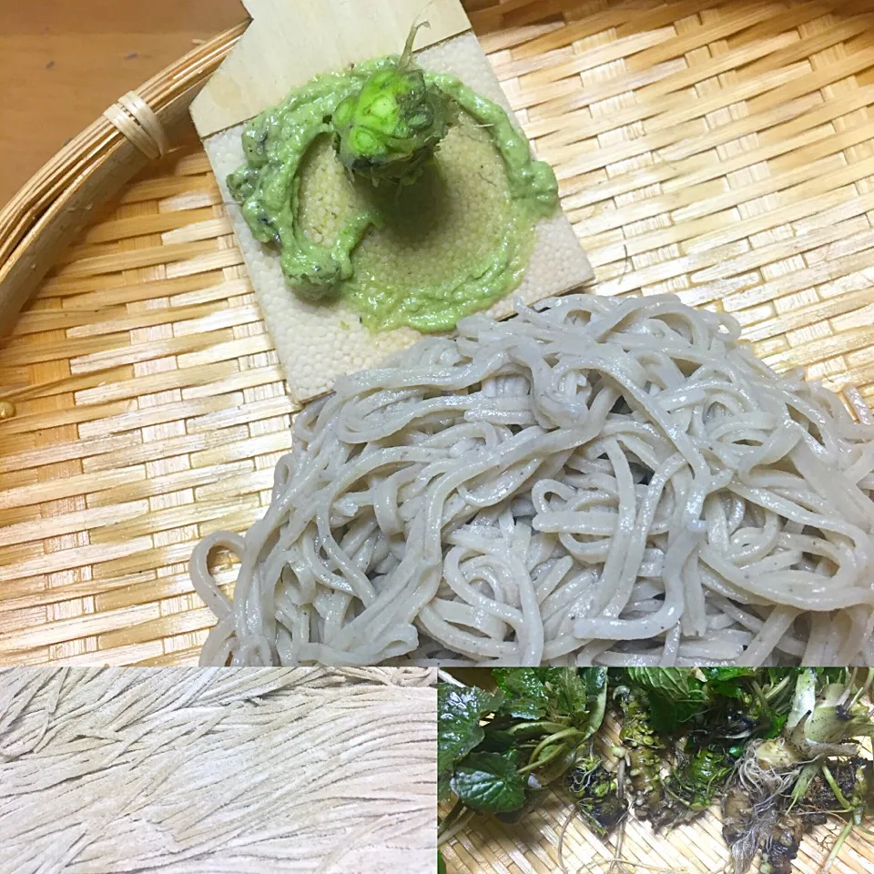 手打ち蕎麦に天然ワサビ|おじこさん