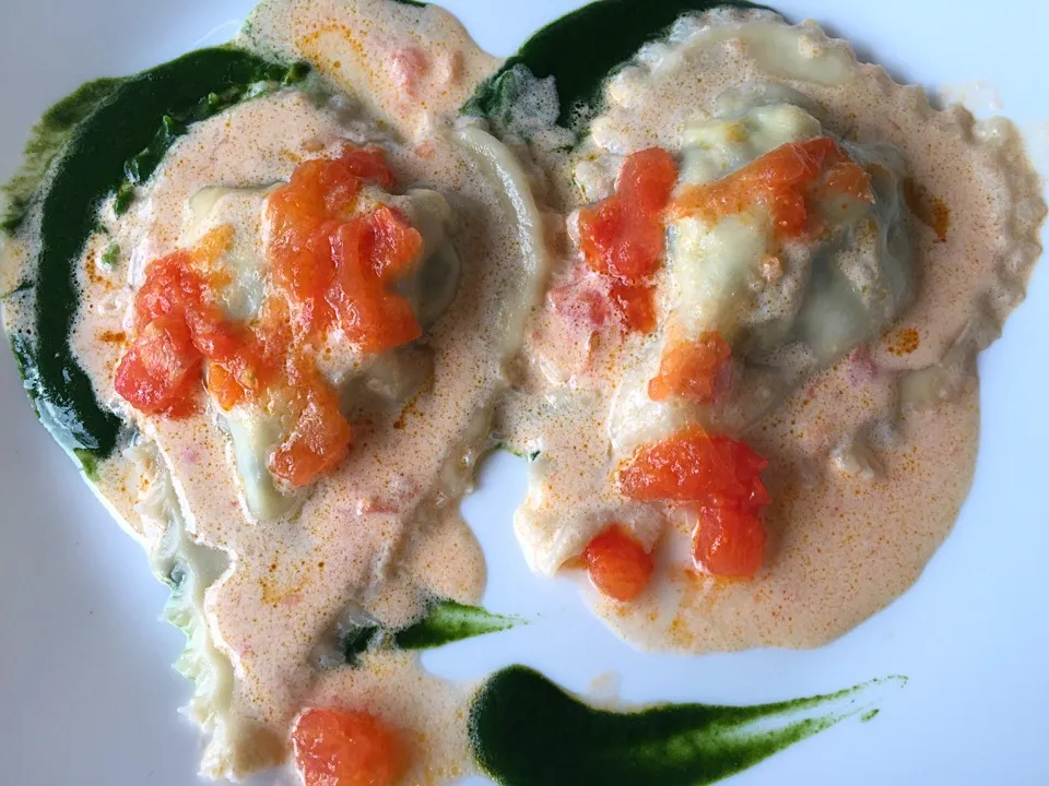 Ravioli di ricotta e spinaci alla Sarda🇮🇹|aястасияさん