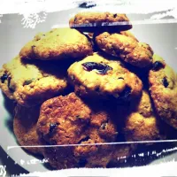 Oatmeal and pumpkin seeds and cranberry and orange peel of Country cookies|kyokoさん