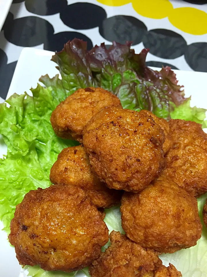 豆腐と鶏のミンチで作った 唐揚げもどき|いづみさん