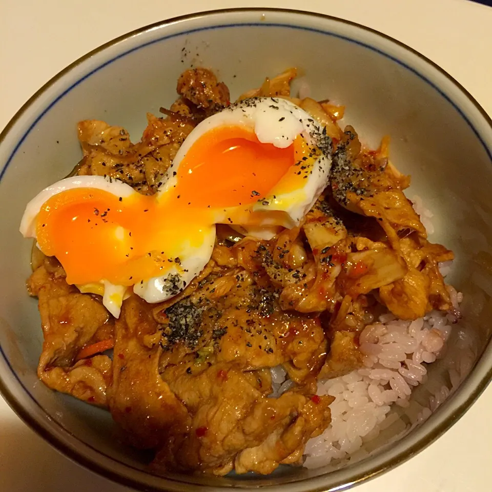 豚キムチ丼(◍•ڡ•◍)❤|いつみさん