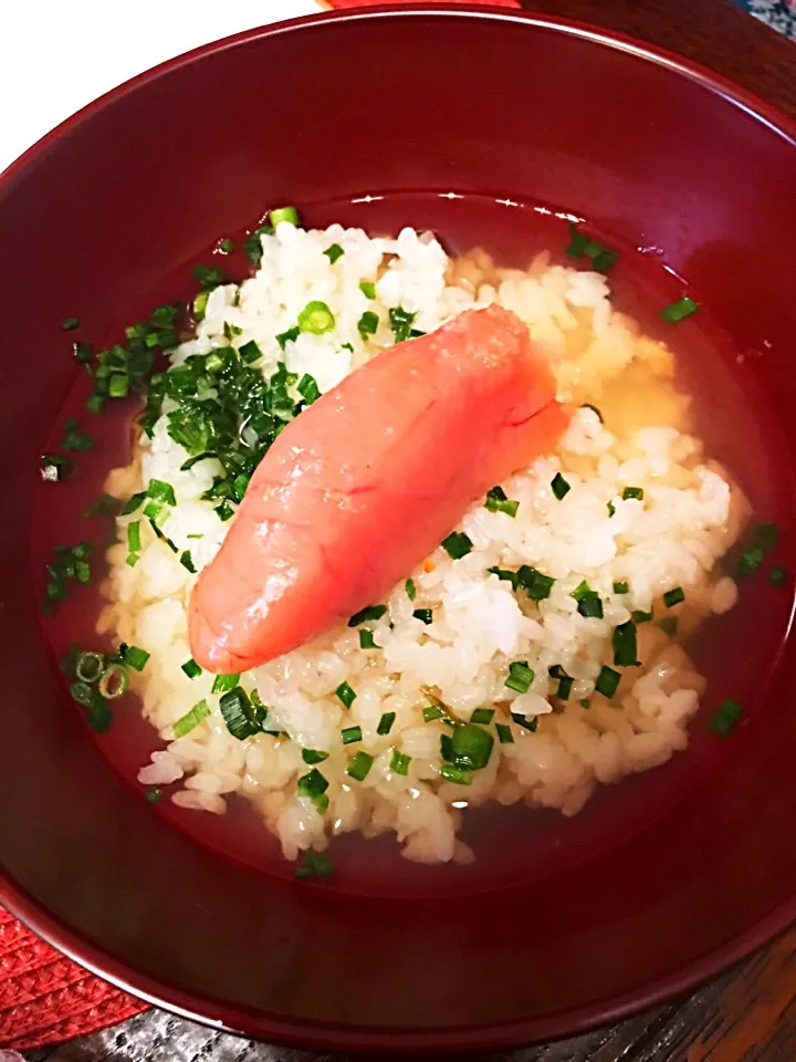 明太子の出汁かけご飯|みわまろさんさん