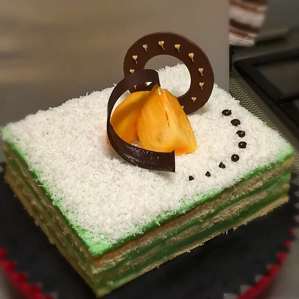 pandan layer cake|Lie Lie Chongさん