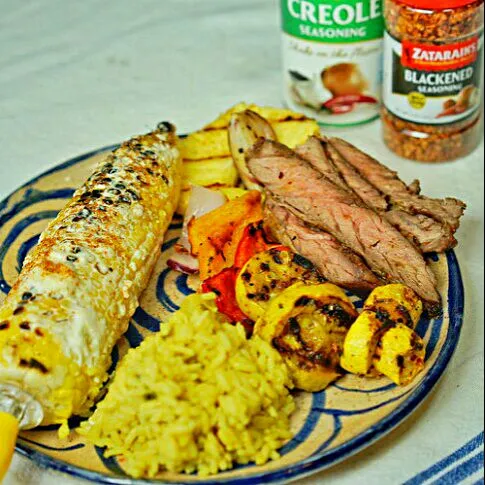 💚💛💜Mardi Gras 2016 Weekend & Superbowl 50 Sunday 🏈 💙 🏈 in Louisiana #Party #Holidays/Celebrations 🎭 ZATARAINS BLACKENED CREOLE FAJITA, YELLOW RICE, GRILLED MEXI|Alisha GodsglamGirl Matthewsさん